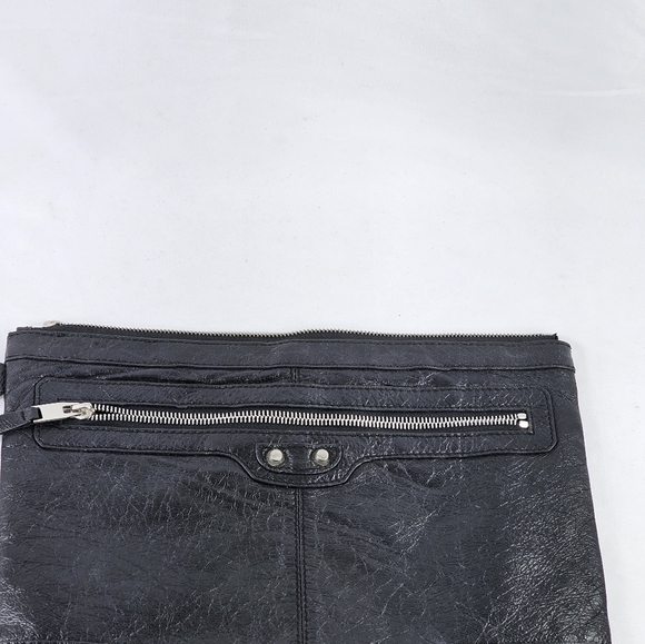 BALENCIAGA Navy Clip L Clutch - Picture 5 of 7